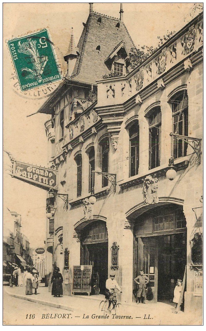 La Grande Taverne de Belfort, lieu de création du cercle d'épée en 1923